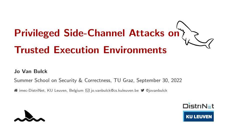 Privileged Side-Channel Attacks on Trusted Execution Environments