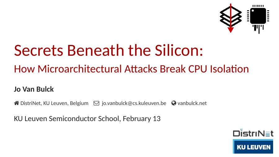 Secrets Beneath the Silicon: How Microarchitectural Attacks Break CPU Isolation